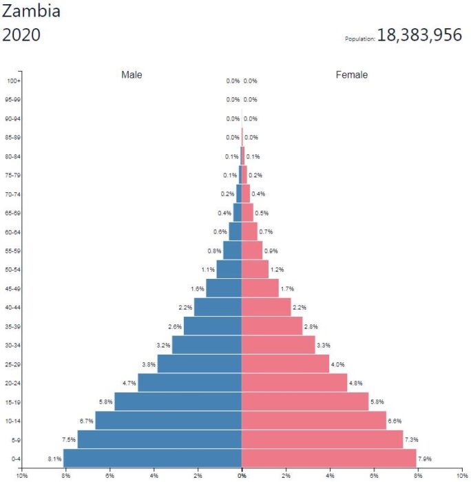 Zambia Population Pyramid